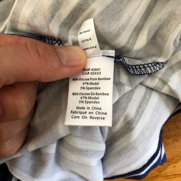 New Aventura Indigo Striped Flowy Dress - Picture 7 of 7